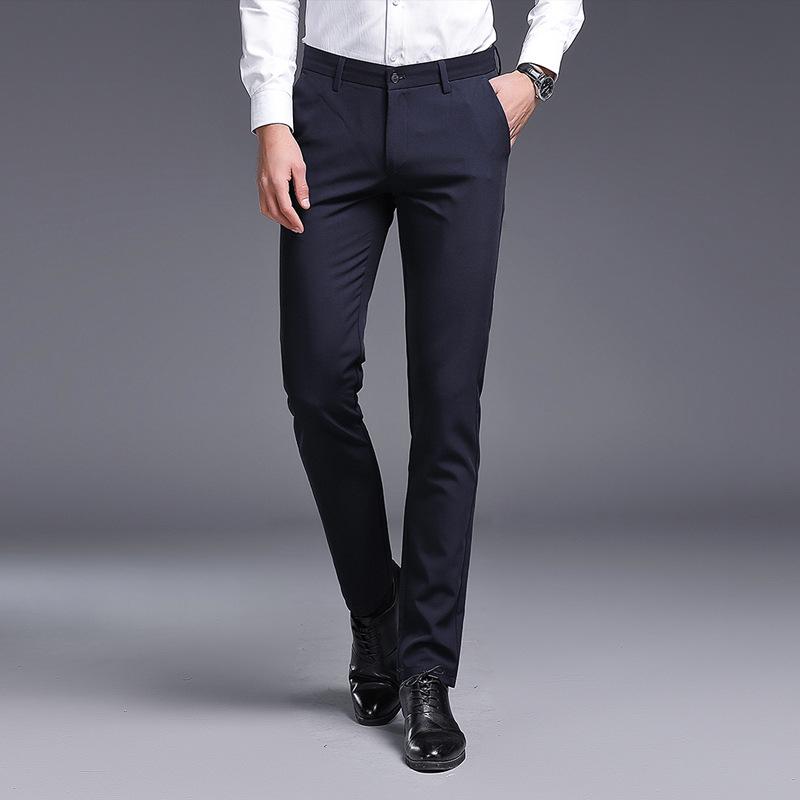 Men's Slim Fit Elastic Casual Business Trousers - Autumn Collection