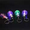 Creative Color Changing LED Flashlight Light Mini Bulb Lamp Key Chain Ring Clear Torch Keyring Fashion Accessories