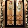 16 X 8 Inch Lighted Christmas Wreath Decoration, Grapevine Wreath With Hat And Bow Snowman Shape Wreath For Front Door Home Garden Wall Decor