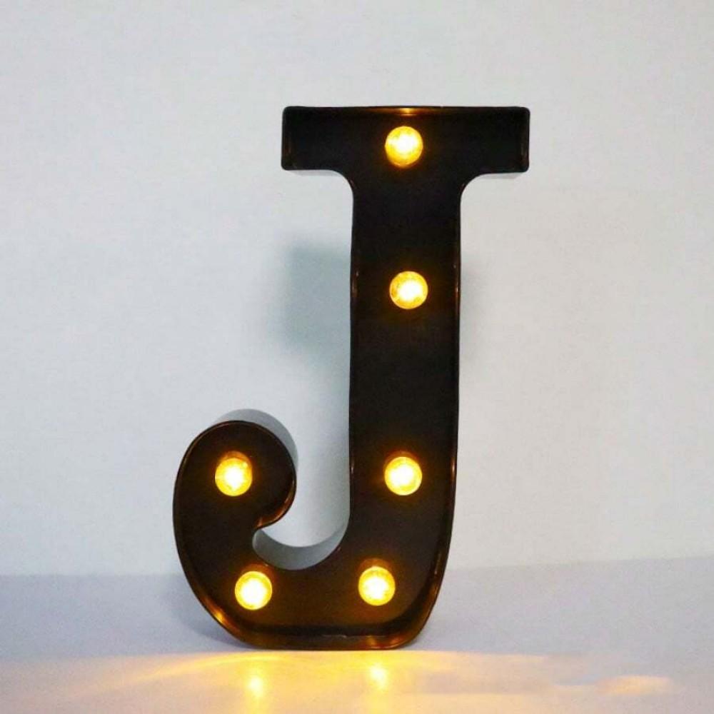 1PC 21.8cm LED Letter Light Luminous Letter and Number Night Light Suitable for Home Bar Wedding Birthday Party Decoration