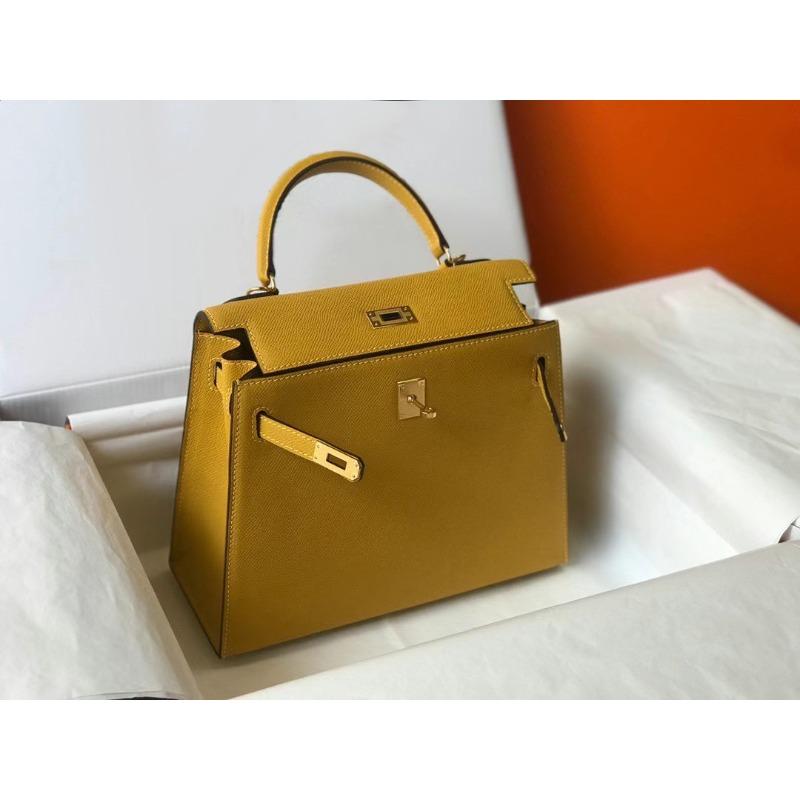 Halbhandgefertigt Leder KL Tasche zweite Generation Palmenmuster tragbar Schulter Umhängetasche Damen Pendeln 25cm leichter Luxus