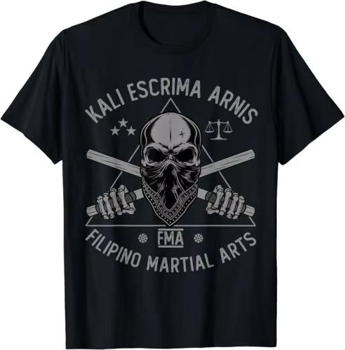 

New Kali Escrima Arnis FMA Filipino Martial Arts Martial Arts T-Shirt Streetwear High-quality Crew-neck Short-sleeved Men s Tee S разноцветный