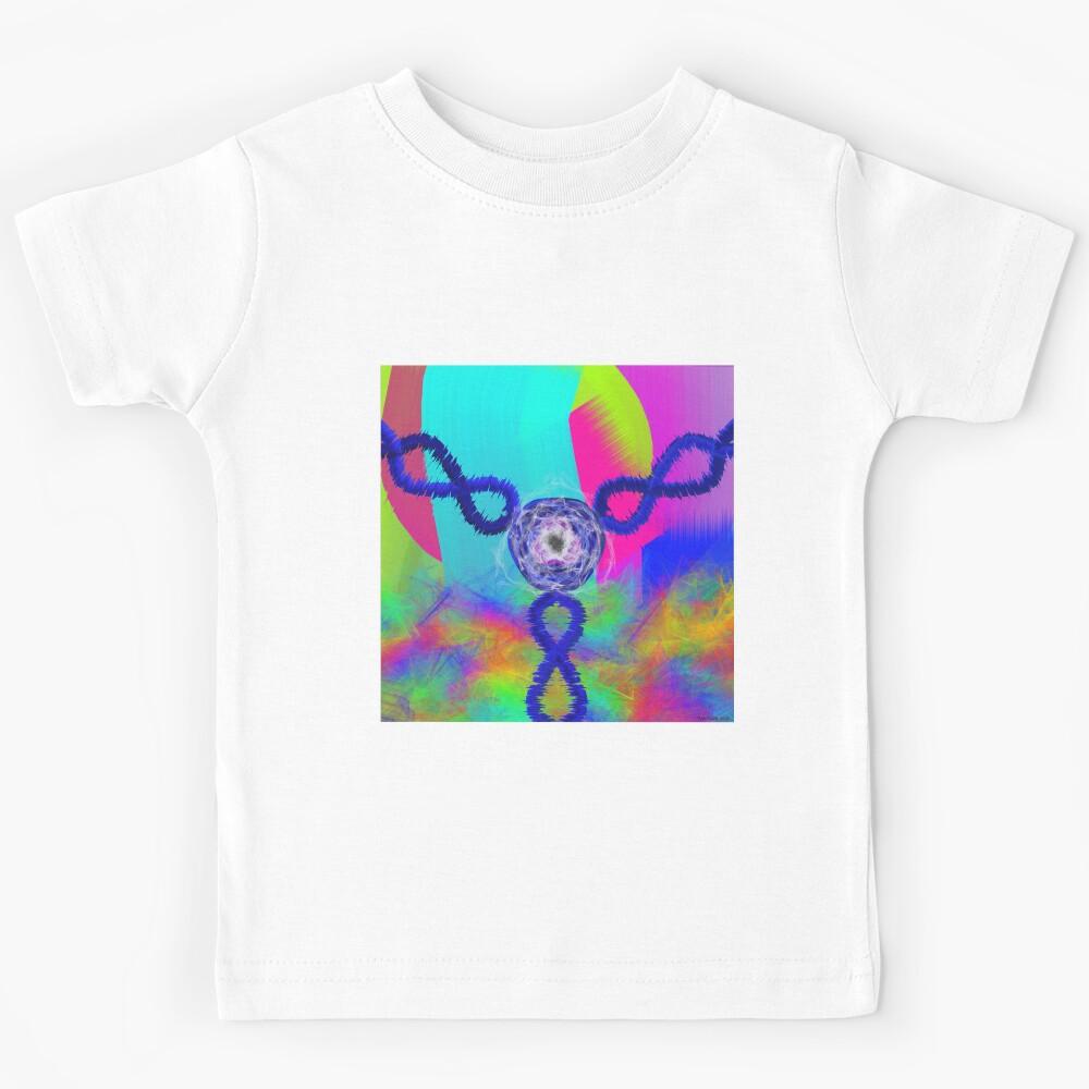 Connectivity Psychedelic Digital Art Kids T-Shirt 130