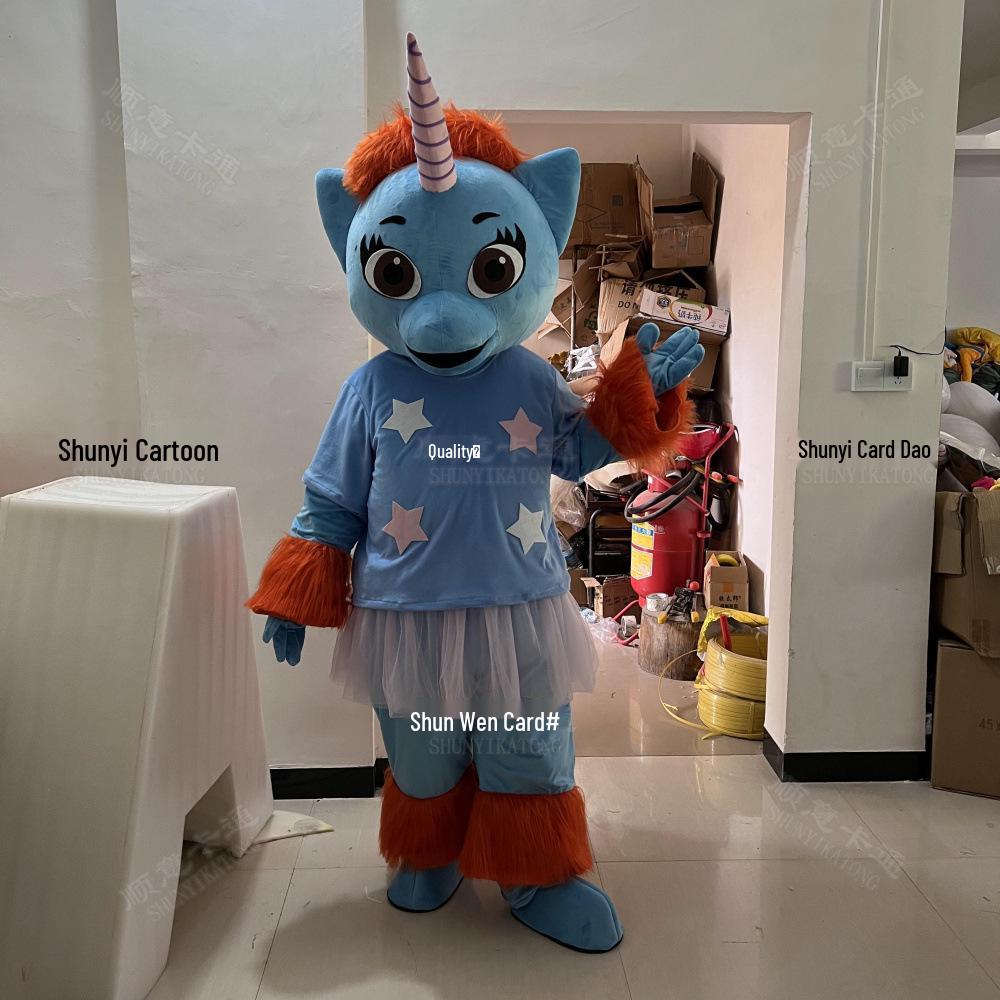 Unicorn Mascot Costume for Performances and Parties