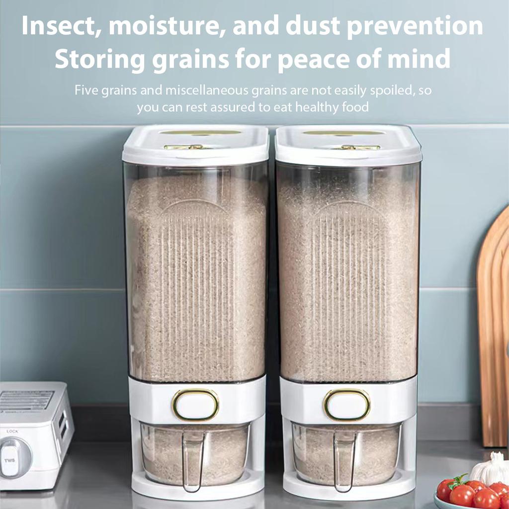 Sealed Rice Bucket Insect-proof Moisture-proof Rice Storage Container Food-grade Kitchen Grain Powder Box Cereal Storage Tank