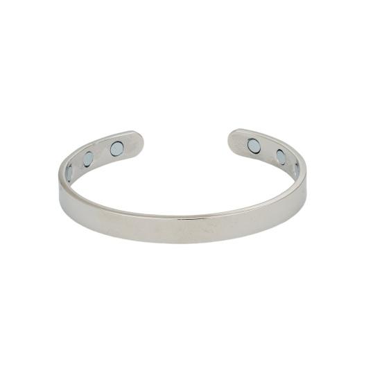 Magnetic Bracelet Adjustable Unisex Bracelet Minimalist Alloy Bangle with Effective Magnets Open Cuff Bracelet Gift for Men And