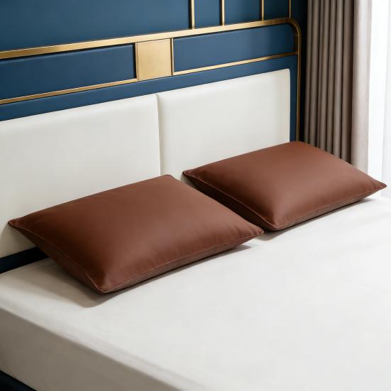 Satin Pillowcase Smooth Cooling Faux Silk Pillow Case for Sleeping Wrinkle-Free Pillow Cover for Women Men