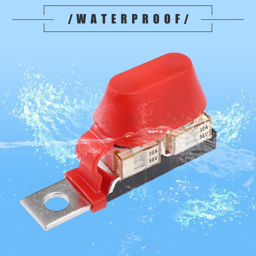 ACROPIX Terminal Fuse Block Kit Double Stud Max Voltage 58V