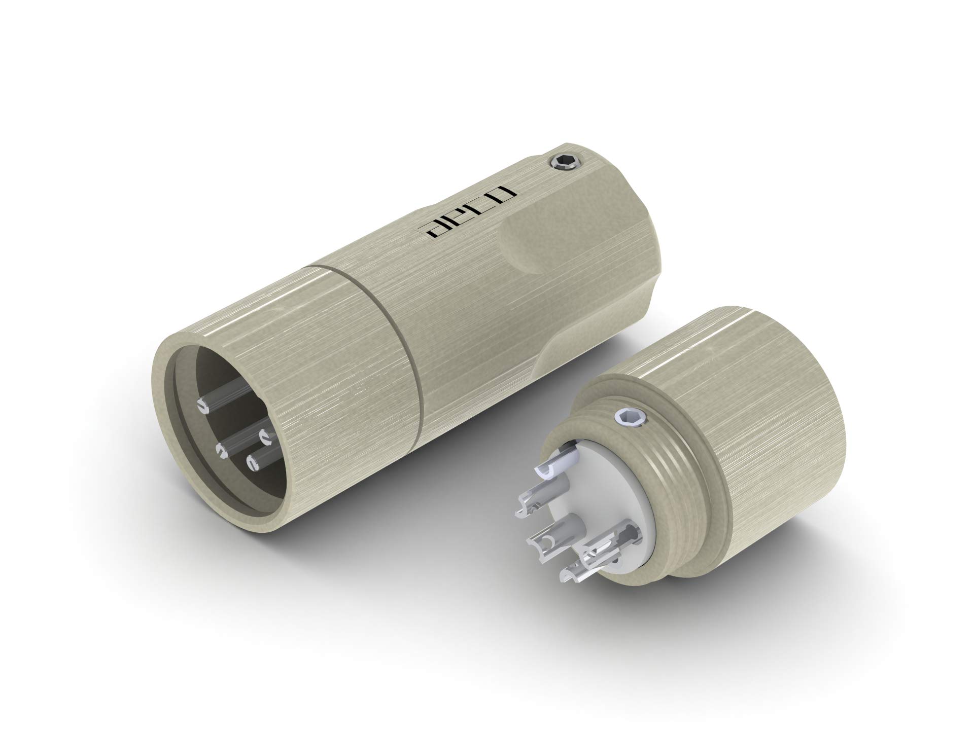 

aeco XLR 4Pole Male Silver Вакуумный пакет AX4-1611S, 1 шт./1 комплект, Покрытие,