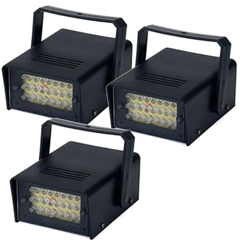 4-1PC Stage Flash Lighting Strobe Lights LED White Adjustable Speed DJ Disco Flash Stage Strobe Lights Remote Control Home Decor