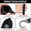 1/2pcs Leather Car Seat Back Hooks Portable Hanging Bag Rack for Alfa Romeo Giulia Giulietta MiTo Stelvio Tonale 4C 8C Disco Volante Gloria