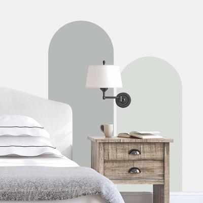 Simple Wind Geometric Art Wallpaper Self-Adhesive Rental Room Dormitory Bedroom Wall Decoration Matte Waterproof Arch Wall Sticker