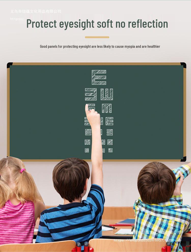 Customizable Wall-Mounted Magnetic Green Blackboard for Classroom and Home Use
