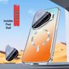 Applicable for Huawei Pura90Pro: Mate80 Gradient Electroplated Magnetic Lens Holder Full Coverage Protective Phone Case