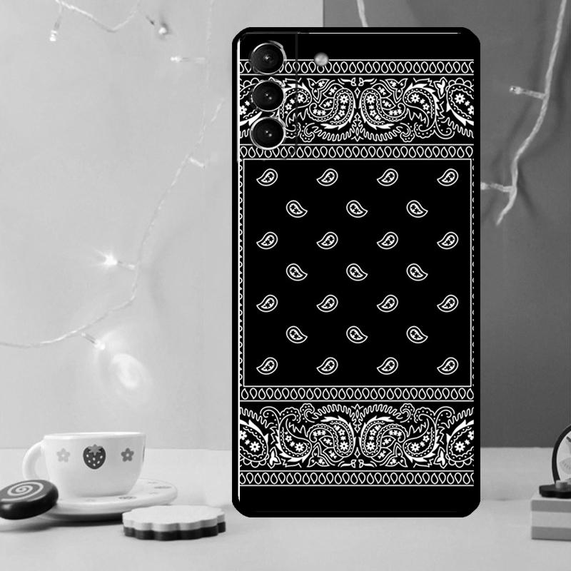 Royal Bandana Paisley Phone Case For Samsung Galaxy S24 Ultra S20 S21 S22 S23 S25 Ultra S9 S10 Plus S24 FE Cover