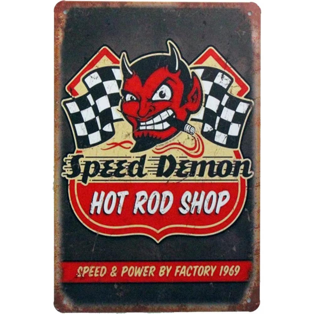 Retro Tin Art in European and American Industrial Style with Human Figures - Creative Wall Decor Paintings Ideal for Bars,