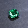 Natural Colombia Green Emerald 10x10 MM Ascher Cut Certified Loose Gemstone