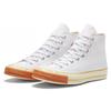 Converse 1970s Chuck Pop Toe Round Head Lace-up High-top Canvas Shoes Unisex White