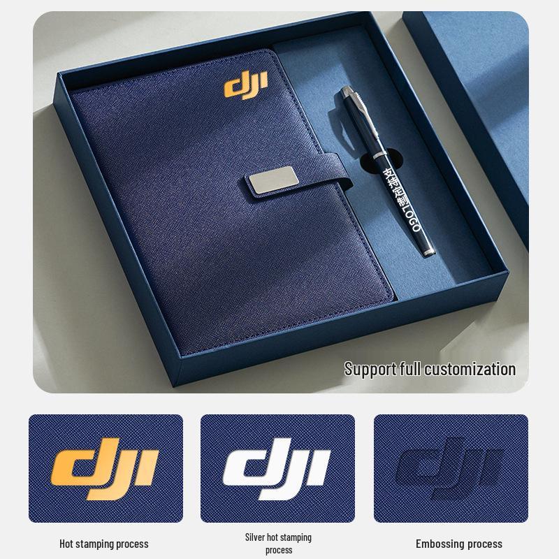 A5 Custom Logo Notebook Gift Set - High-Quality Meeting Minutes Book and Business Souvenir