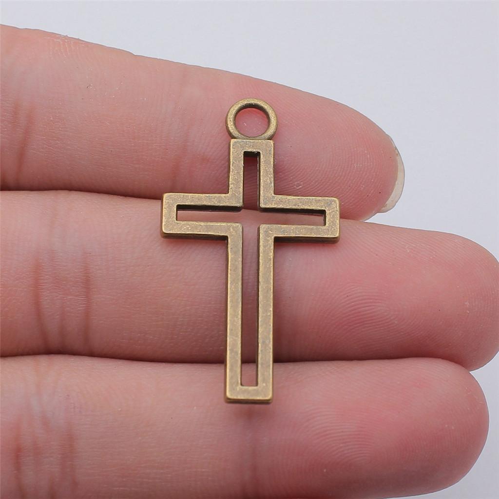 Large Crosses Detailed Religious Charm Antique Bronze Zinc Alloy Jewelry Making Supplies Necklace Making DIY Charms