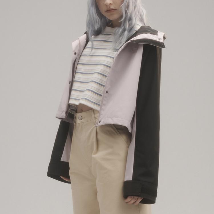 Levis Color Block Krátká bunda s kapucí Dámské bundy Fialová 23452-0000