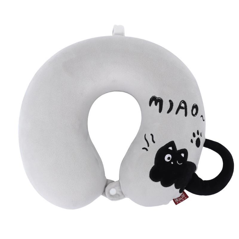 Cartoon Cat Memory Foam Ushaped Travel Neck Pillow For Kids And Adults