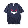 Pokmon Gengar Printing Tee Pure Cotton Tshirt Unisexs 2026 Summer Fashion Oversize Street Casual Y2k Tops Streetwear Clothing