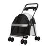 Dog Stroller Foldable Pet Stroller 4 Wheels Dog & Cat Pet Trolley Carrier Steel Frame Compact Pet Push Cart City Walks