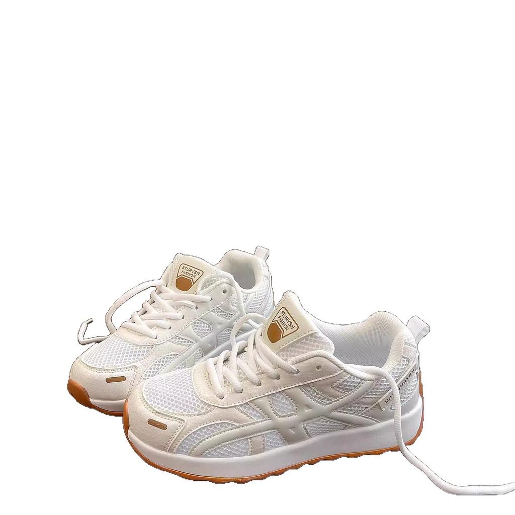 Korean Version of Student Trend Fashion Lightweight Mesh Breathable Sneakers Women's Ins Street Shooting Versatile Niche Running Shoes Summer