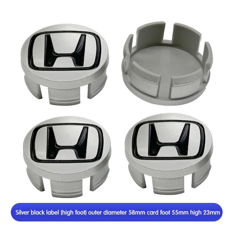 4 Stück 69mm 62mm 58mm Für Honda Auto Radnabenkappen Felgennabendeckel Accord Fit Jazz CRV CRZ City Alice Odyssey Abzeichen Logo Emblem