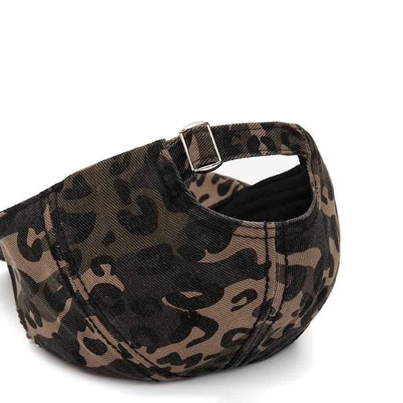 Ripped Camouflage Baseball Cap Unisex Hip Hop Cotton Cap