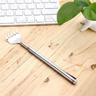 Home Scratching Massage Kit Stainless Steel Portable Telescopic Extendable Back Scratcher Clip Tools