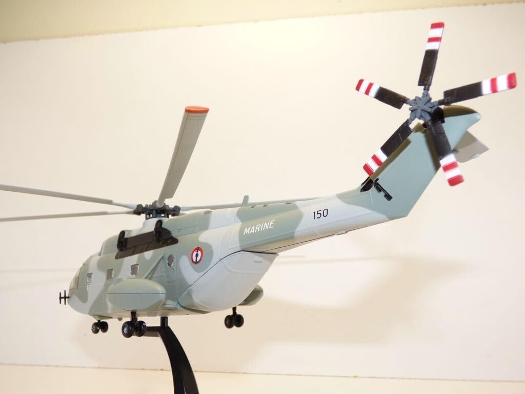 French Army Helicopter Diecast Model SA 321 Superfluron Finished Product 1/72 Aérospatiale Pre-painted [Used]