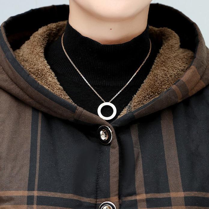 Woolen Coat Womens Autumn Winter New  Large Size 5XL Hooded Cotton Padded Jacket Fashion Outerwears