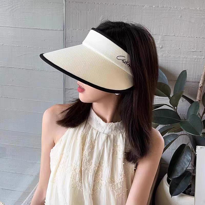 Xiaoxiangfeng empty top sun protection hat women's summer UV protection sun hat large brim foldable sun hat