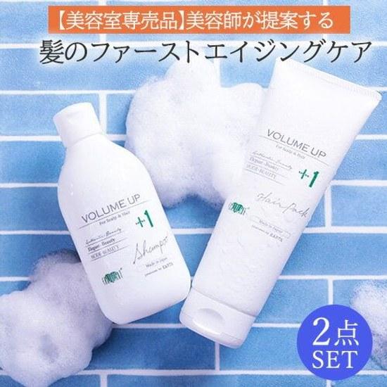 10 OFF coupon eligible / Salon exclusive product Earth Heart Set Volume Up Shampoo Hair Pack 2-piece Aging care Scalp EARTHEART