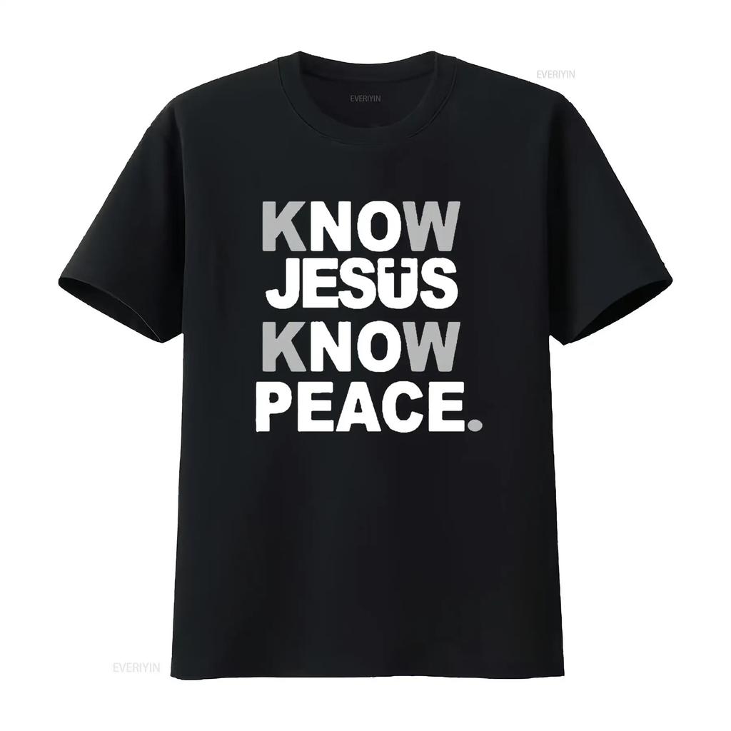 Know Jesus Know Peace Graphic T-Shirt