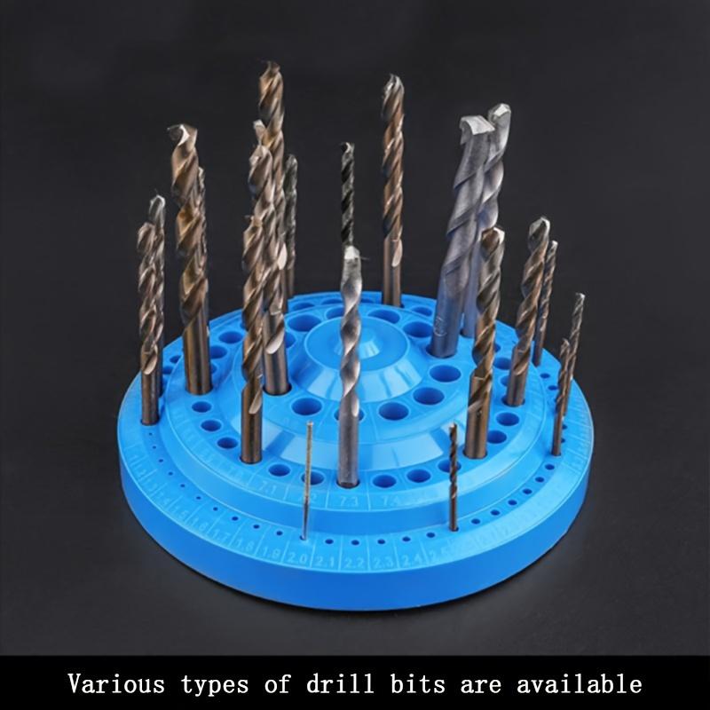 1pc Hardened Drill Bit Storage Box, Tap Milling Cutter Grinding Head, Rotatable Parts Box, Storage Accessories Tool Rack Box