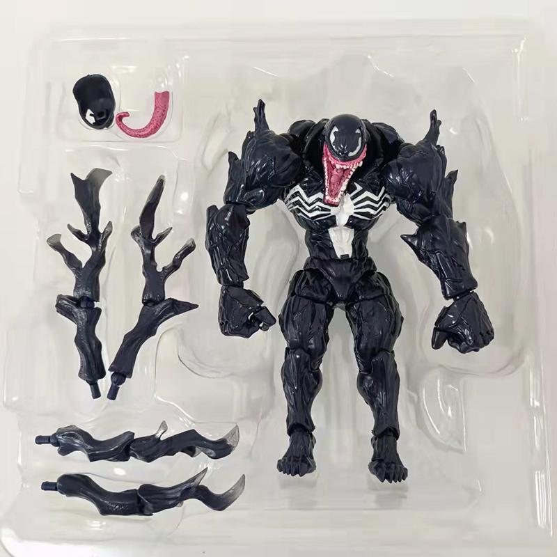 Figuras Revoltech Yamaguchi Pantera Negra Figura de Acción Modelo Venom Rey de Wakanda Pantera Negra T Challa Juguetes