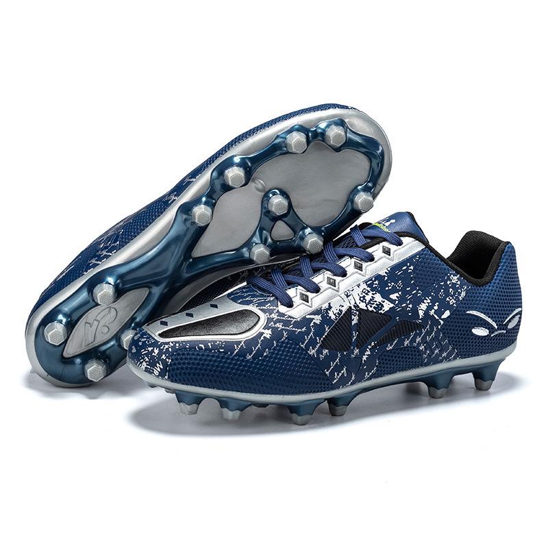 New Children's Low-Top Studded Football Shoes for Boys & Girls - Rubber Grass Field Sports Training
