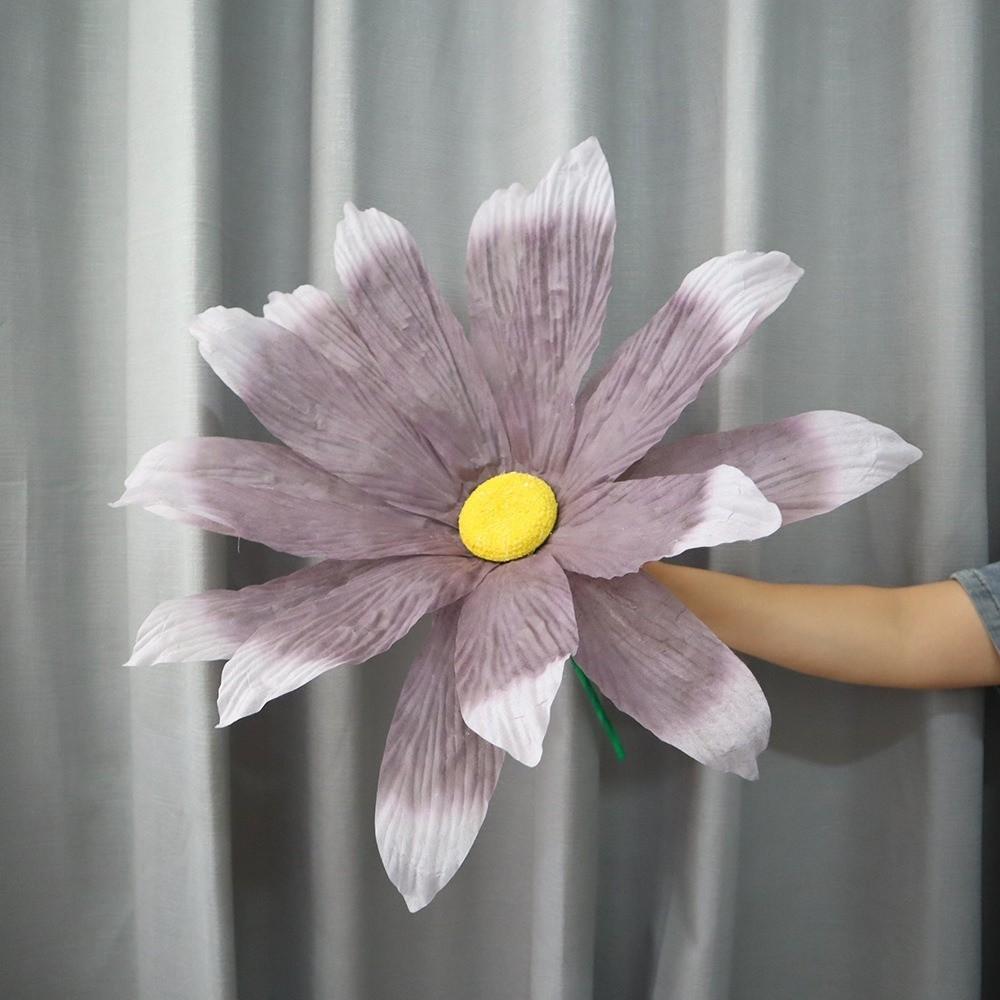 Non-woven Artificial Daisy Giant Fake Flowers  Wedding Party Background Wall Decoration