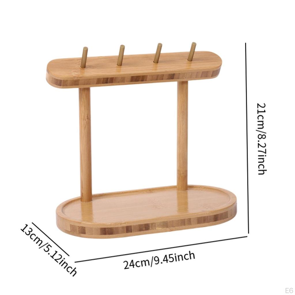 Key Holder Storage Rack, Nordic Decoration Wooden Gift Creative Jewelry Organizer Tray