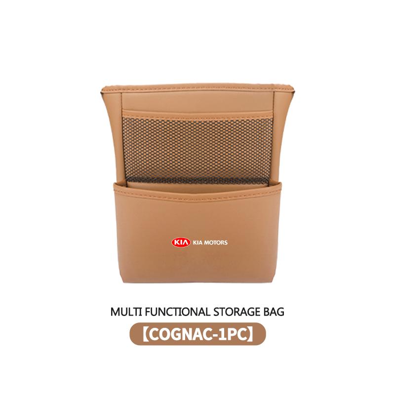PODV6 Car Back Seat Hanging Storage Box Organizer Phone Pocket Pouch For KIA Sportage Rio Ceed Niro Soul Stonic Picanto Proceed