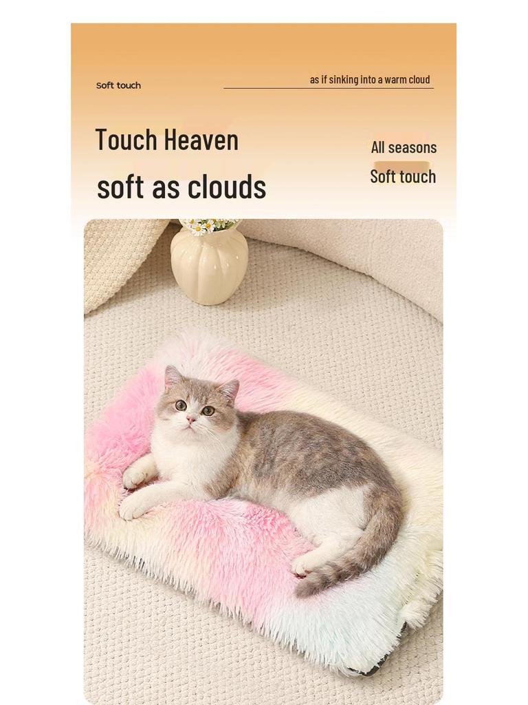 Plush Winter Pet Bed: Cozy Cushion for Dogs and Cats
