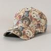 Trendy Cute Bear Print Hard Top Baseball Cap, Unisex Sun Protection Duckbill Cap, Daily Cotton Sport Cap