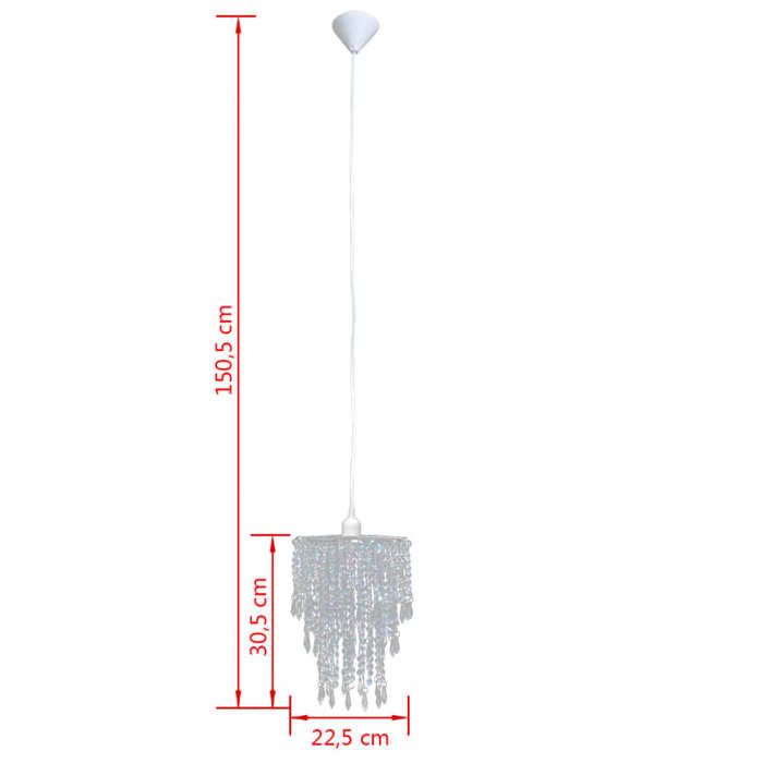 VidaXL Hanging Crystal Chandelier 22.5 X 30.5 Cm