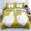 Alpaca Duvet Cover King Queen Size Kawaii Farm Animal Theme Bedding Set Kids Cartoon Llama Alpaca 2/3pcs Polyester Quilt Cover