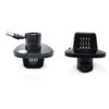 Pair of Black LED License Plate Lights for Chevrolet '88-'00 C1500 K1500 Silverado Tahoe