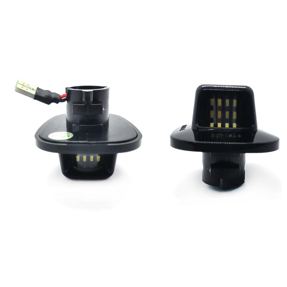 Pair of Black LED License Plate Lights for Chevrolet '88-'00 C1500 K1500 Silverado Tahoe