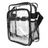 Clr Shoulder Bag Fashion Lightweight Large Capacity PVC Transparent Shoulder Bag for Travel Concerts Sports Events